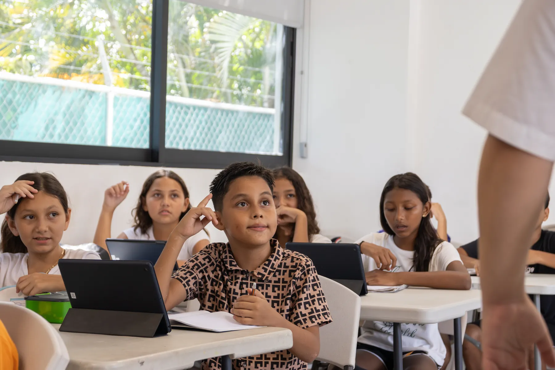 Children participating in class at PEACE Punta de Mita